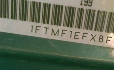 VIN prefix 1FTMF1EFXBFC
