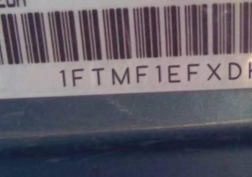 VIN prefix 1FTMF1EFXDKE