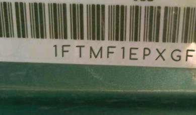 VIN prefix 1FTMF1EPXGFA
