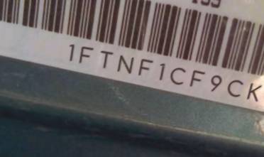 VIN prefix 1FTNF1CF9CKD