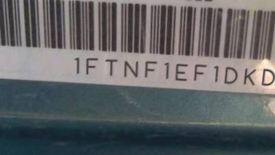 VIN prefix 1FTNF1EF1DKD