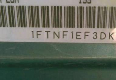 VIN prefix 1FTNF1EF3DKD