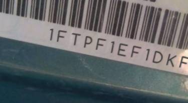VIN prefix 1FTPF1EF1DKF