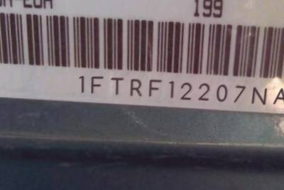 VIN prefix 1FTRF12207NA