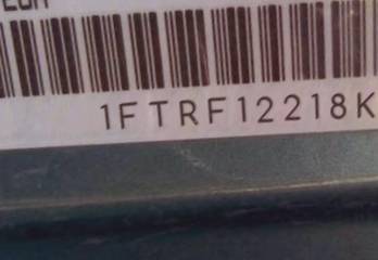 VIN prefix 1FTRF12218KF