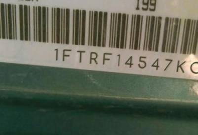 VIN prefix 1FTRF14547KC