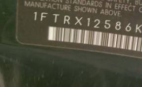 VIN prefix 1FTRX12586KD