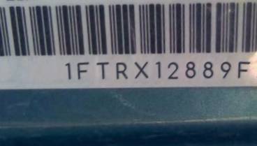 VIN prefix 1FTRX12889FA