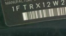 VIN prefix 1FTRX12W29KC