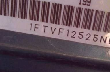 VIN prefix 1FTVF12525NB