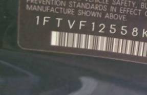VIN prefix 1FTVF12558KD