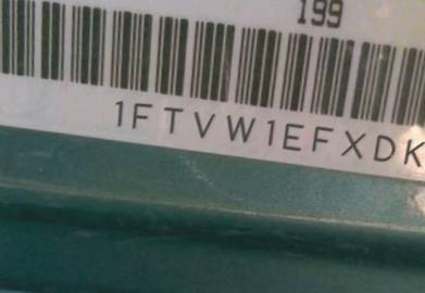VIN prefix 1FTVW1EFXDKF