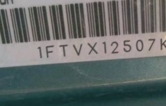 VIN prefix 1FTVX12507KD