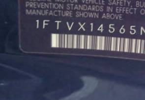 VIN prefix 1FTVX14565NB