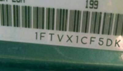 VIN prefix 1FTVX1CF5DKF