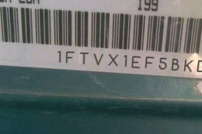 VIN prefix 1FTVX1EF5BKD