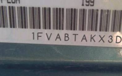 VIN prefix 1FVABTAKX3DK