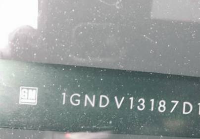 VIN prefix 1GNDV13187D1