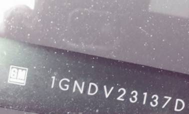 VIN prefix 1GNDV23137D1