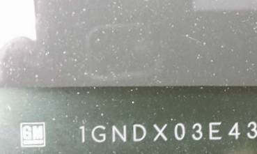 VIN prefix 1GNDX03E43D1