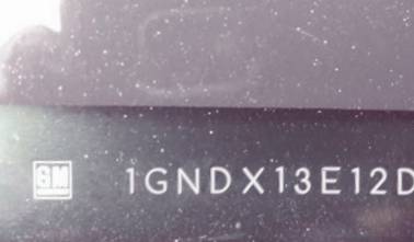 VIN prefix 1GNDX13E12D2