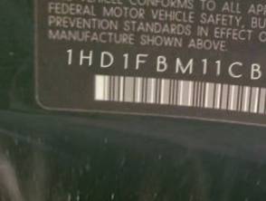 VIN prefix 1HD1FBM11CB6