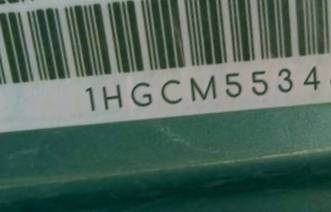 VIN prefix 1HGCM55346A1