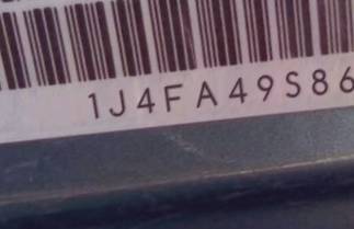 VIN prefix 1J4FA49S86P7