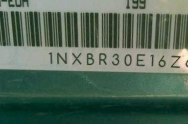 VIN prefix 1NXBR30E16Z6