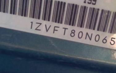 VIN prefix 1ZVFT80N0655