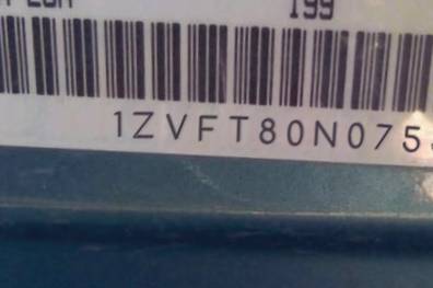 VIN prefix 1ZVFT80N0753
