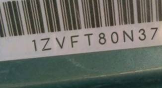 VIN prefix 1ZVFT80N3753