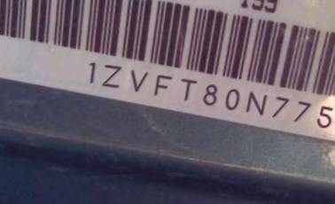VIN prefix 1ZVFT80N7753