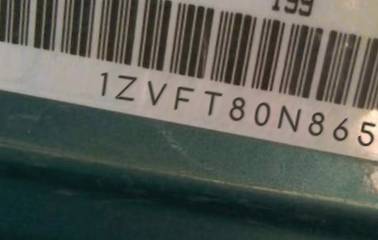 VIN prefix 1ZVFT80N8655