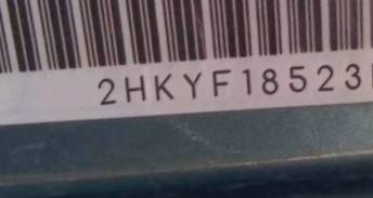 VIN prefix 2HKYF18523H6