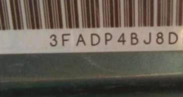 VIN prefix 3FADP4BJ8DM1