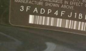 VIN prefix 3FADP4FJ1BM1