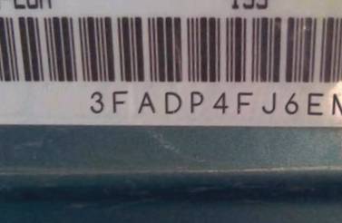VIN prefix 3FADP4FJ6EM1