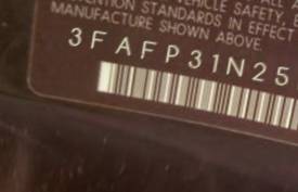 VIN prefix 3FAFP31N25R1