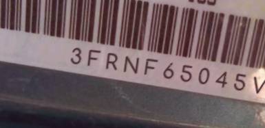 VIN prefix 3FRNF65045V1