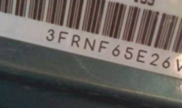VIN prefix 3FRNF65E26V2