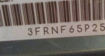 VIN prefix 3FRNF65P25V1