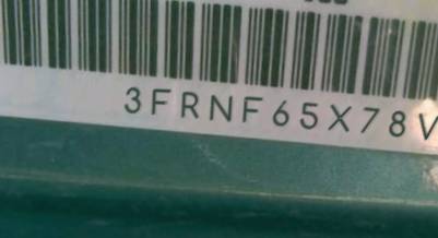 VIN prefix 3FRNF65X78V6