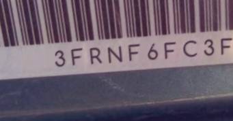 VIN prefix 3FRNF6FC3FV5