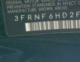 VIN prefix 3FRNF6HD2FV6