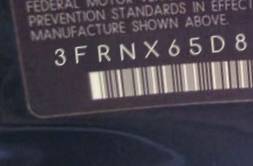 VIN prefix 3FRNX65D89V1