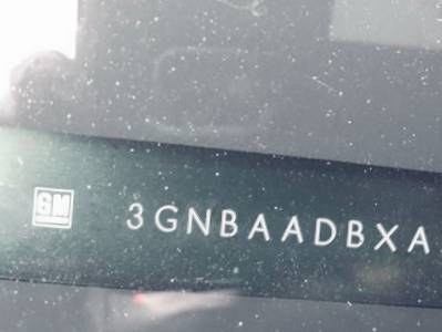 VIN prefix 3GNBAADBXAS6