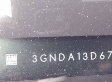 VIN prefix 3GNDA13D67S6