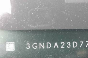 VIN prefix 3GNDA23D77S5