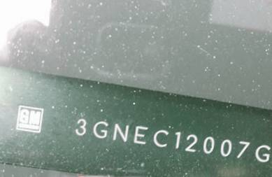 VIN prefix 3GNEC12007G3
